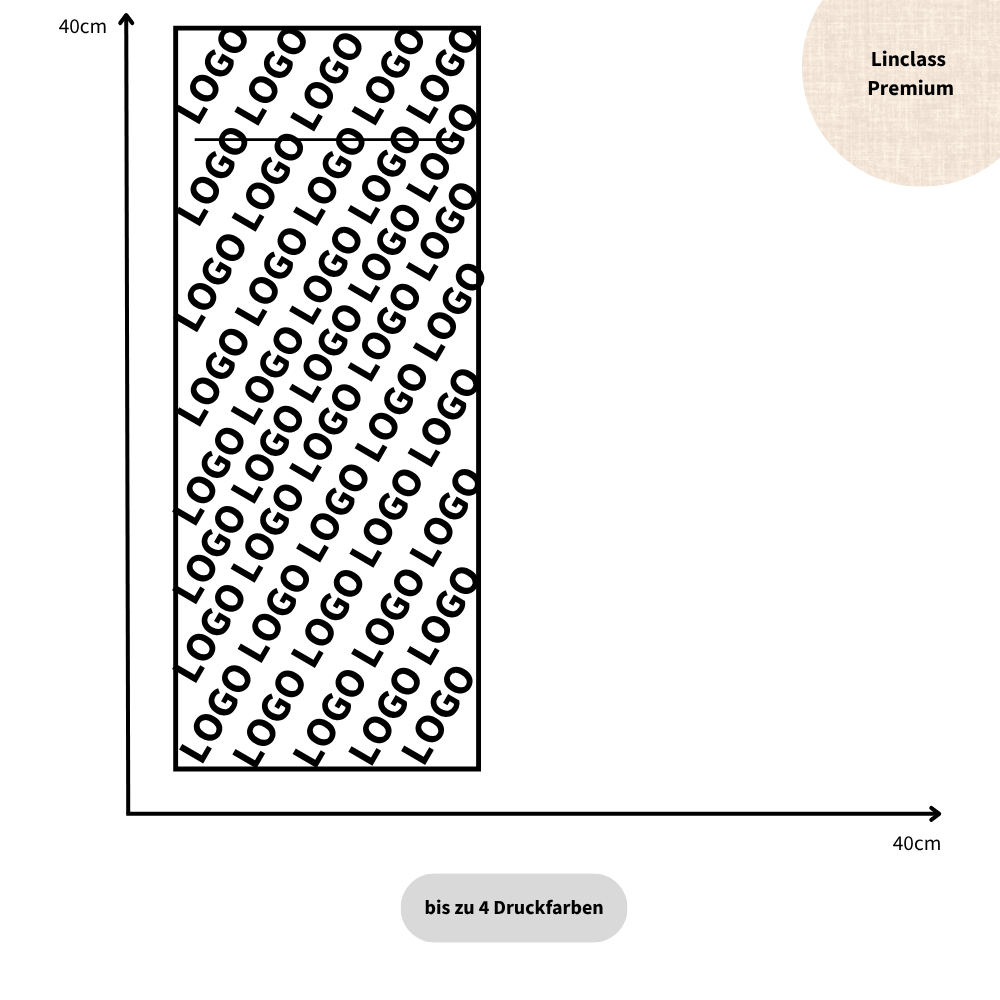 Pocket-Napkin Linclass Premium 1/8 Buchfalz, weiß
